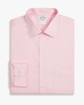 Brooks Brothers Regular Fit Non-Iron Stretch Cotton Shirt with Ainsley Collar Pink