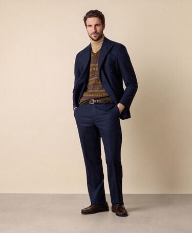 Brooks Brothers Abito Doppiopetto Gessato Blu Marino