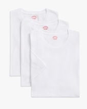 Brooks Brothers Supima Cotton Crewneck 3 Pack T-Shirts White