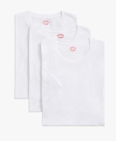 Brooks Brothers Rundhals-T-Shirts aus Supima-Baumwolle im 3er-Pack Weiß