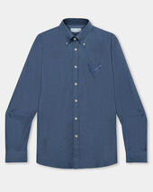 Brooks Brothers Denim Shirt with Button Down Collar Denim