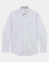 Brooks Brothers Regular Fit Non-Iron Oxford Shirt with Button Down Collar Red
