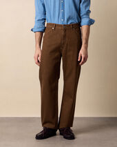 Brooks Brothers Pantalon 5-Poches en Denim Café