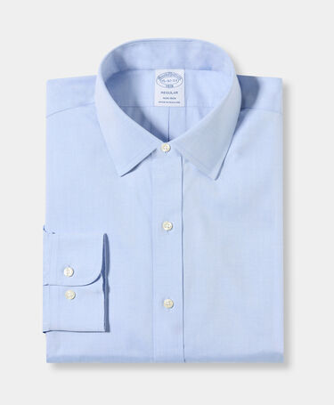 Brooks Brothers Regular Fit Non-Iron Oxford-Hemd mit Ainsley-Kragen Hellblau