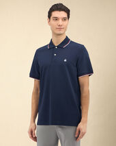 Brooks Brothers Golden Fleece Stretch Cotton Pique Tennis Polo Navy