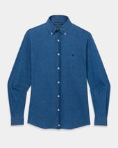 Brooks Brothers Regular Fit Denim Shirt with Button Down Collar Bleached Blue