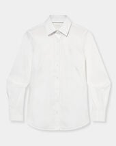 Brooks Brothers Fitted Non-Iron Oxford Pinpoint Supima Shirt with Forward Point Collar White