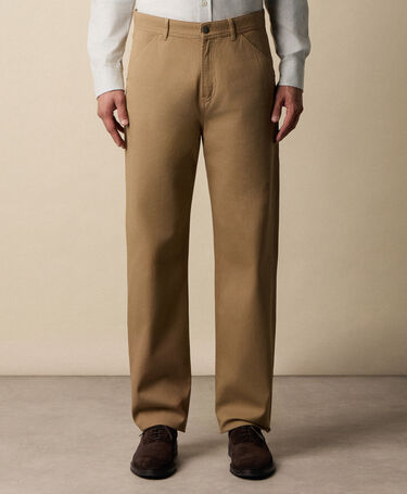 Brooks Brothers Stretch Cotton Gabardine 5-Pocket Pant Beige