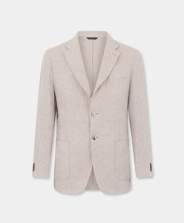 Brooks Brothers Plain Linen Blazer Sand