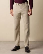 Brooks Brothers Regular Fit Microtwill Stretch Cotton Chino Stone