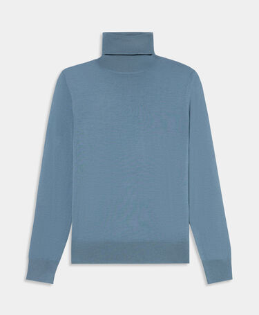 Brooks Brothers Rollkragenpullover Relaxed aus Merinowolle Blau