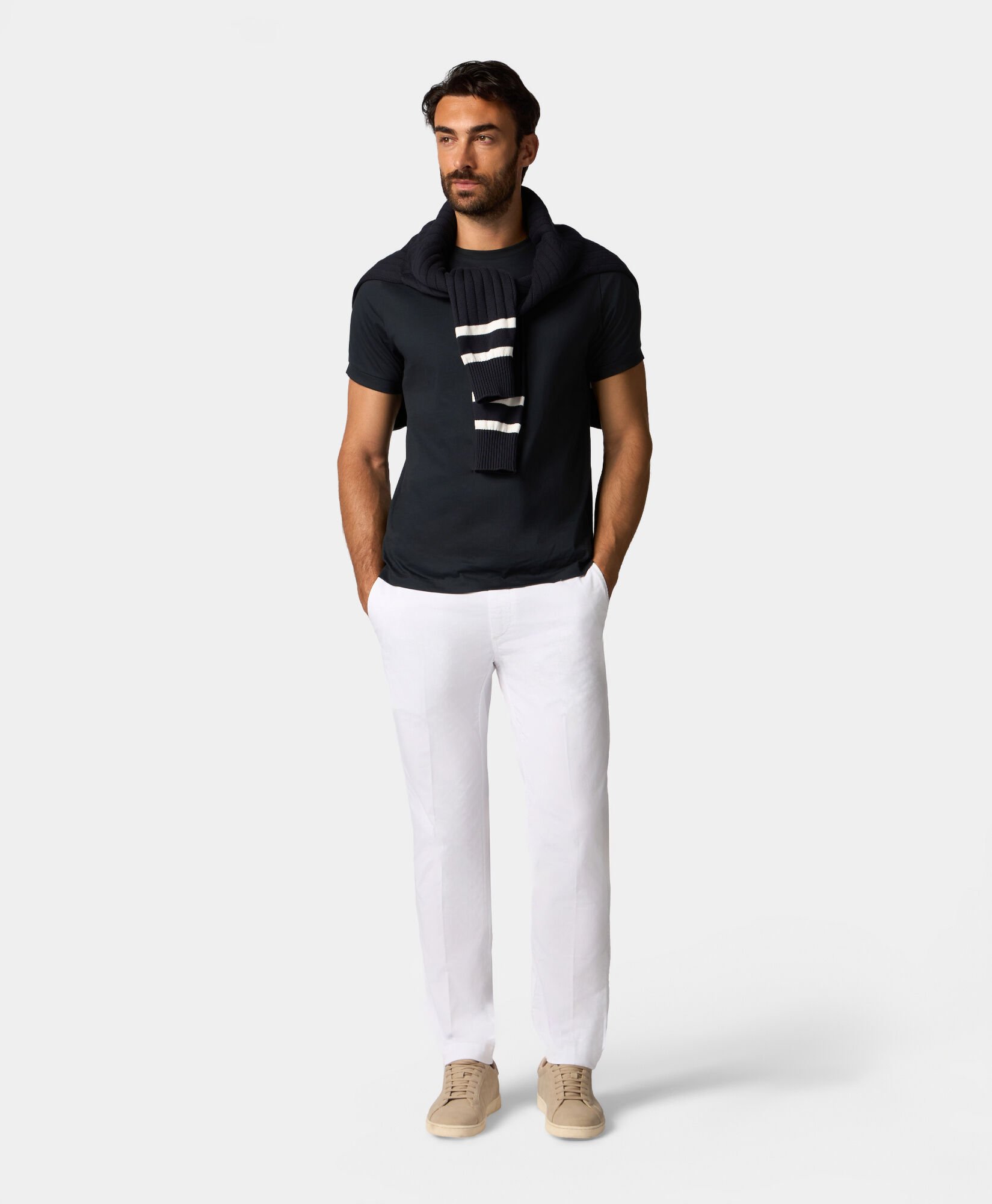 Mercerized Cotton Crewneck T-Shirt