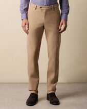 Brooks Brothers Regular Fit Cotton Flannel Chino Camel