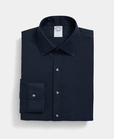 Brooks Brothers Slim Fit Non-Iron Performance Shirt with Ainsley Collar Navy