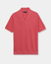 Brooks Brothers Open Collar Piqué Knit Polo Blush Pink