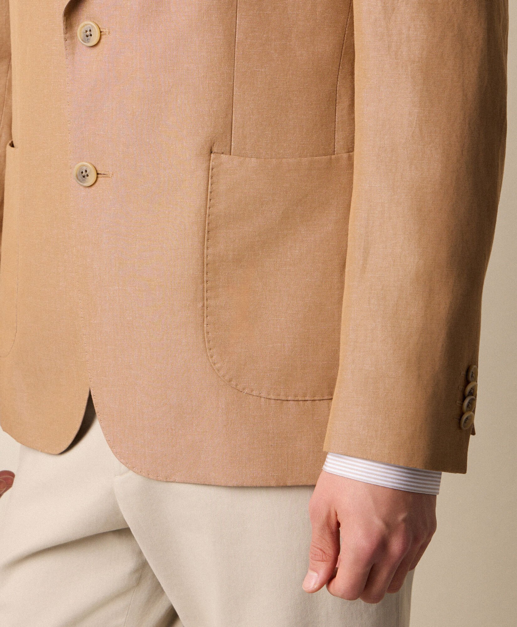 Cotton-Linen Blazer