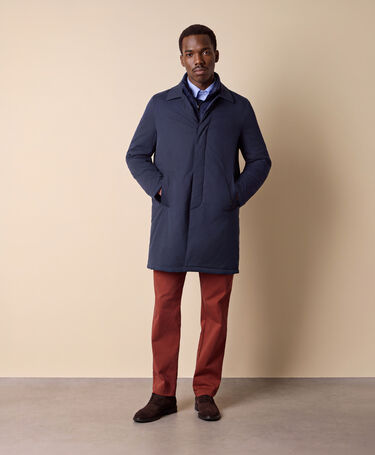 Brooks Brothers Car Coat Hidrófuga Azul