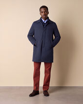 Brooks Brothers Car Coat Idrorepellente Blu Brooks Brothers Car Coat Idrorepellente Blu