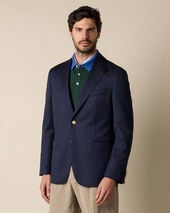 Brooks Brothers Gold Buttons Virgin Wool Blazer Navy