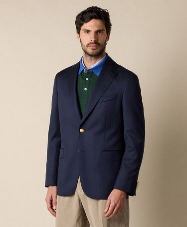 Brooks Brothers Gold Buttons Virgin Wool Blazer Navy