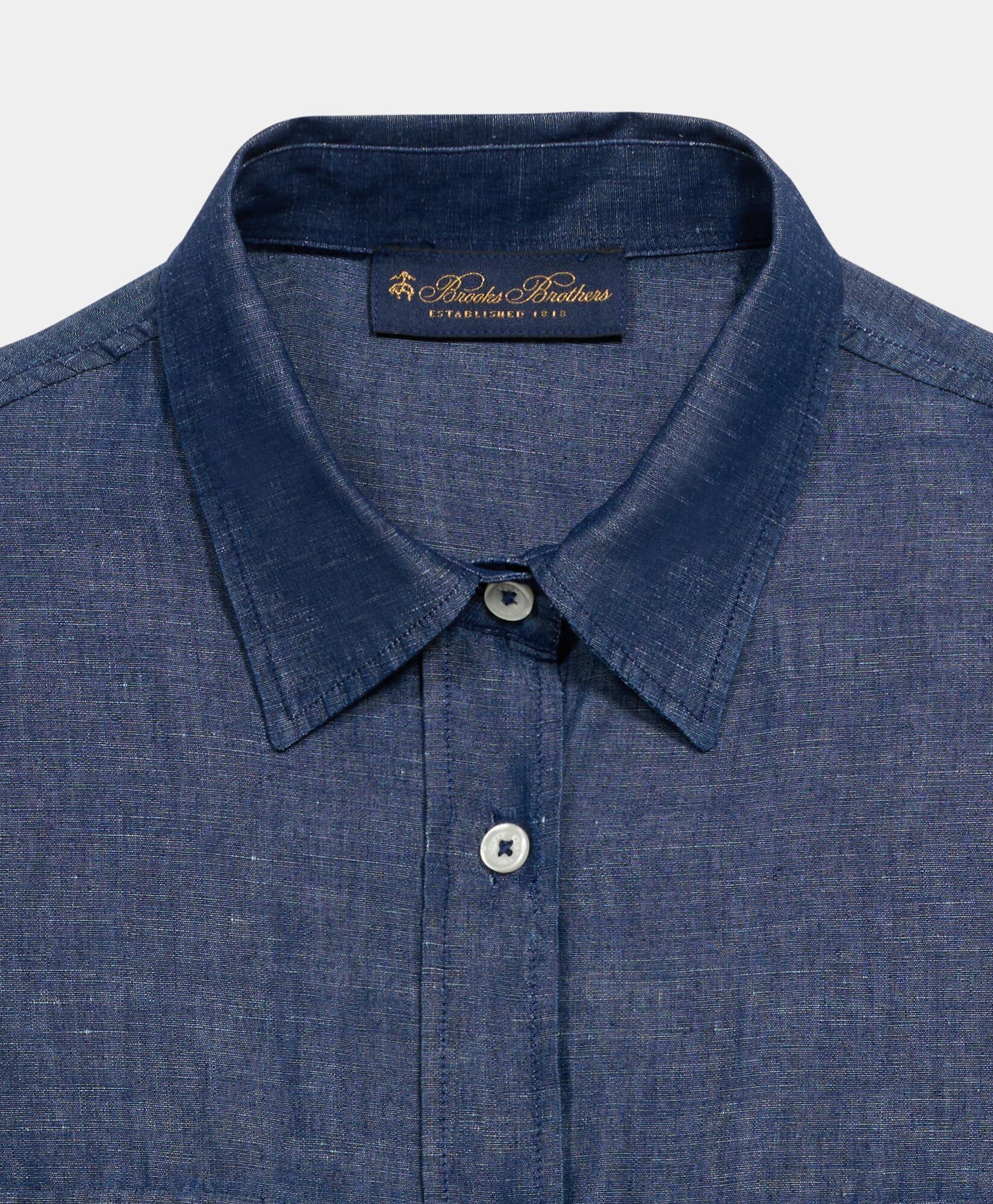 Maxi Linen Denim Shirt Dress