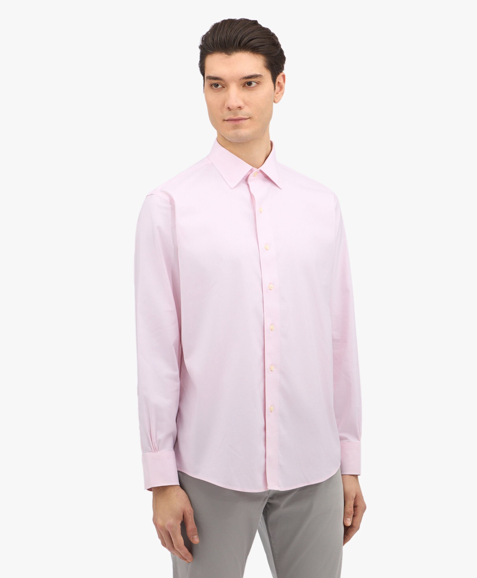 Regular Fit Non-Iron Shirt with Ainsley Collar