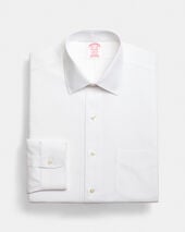 Brooks Brothers Regular Fit Non-Iron Supima Oxford Pinpoint Shirt with Ainsley Collar White