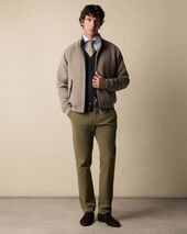 Brooks Brothers Wool Harrington Jacket Taupe