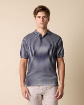 Brooks Brothers Polo z dzianiny bawełnianej w paski Niebieski