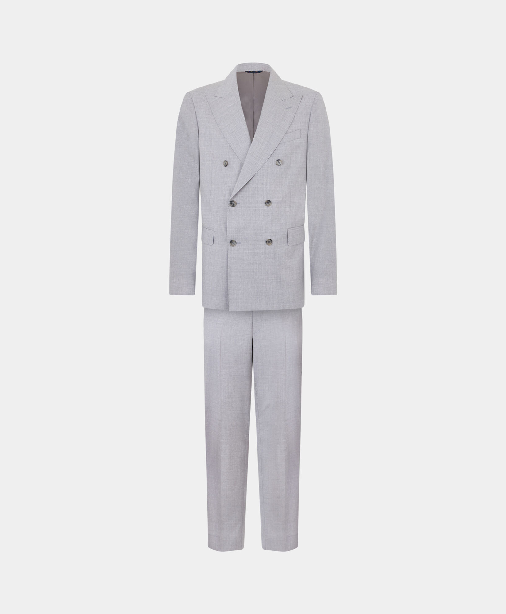 Double Breasted Weave Virgin Wool Suit