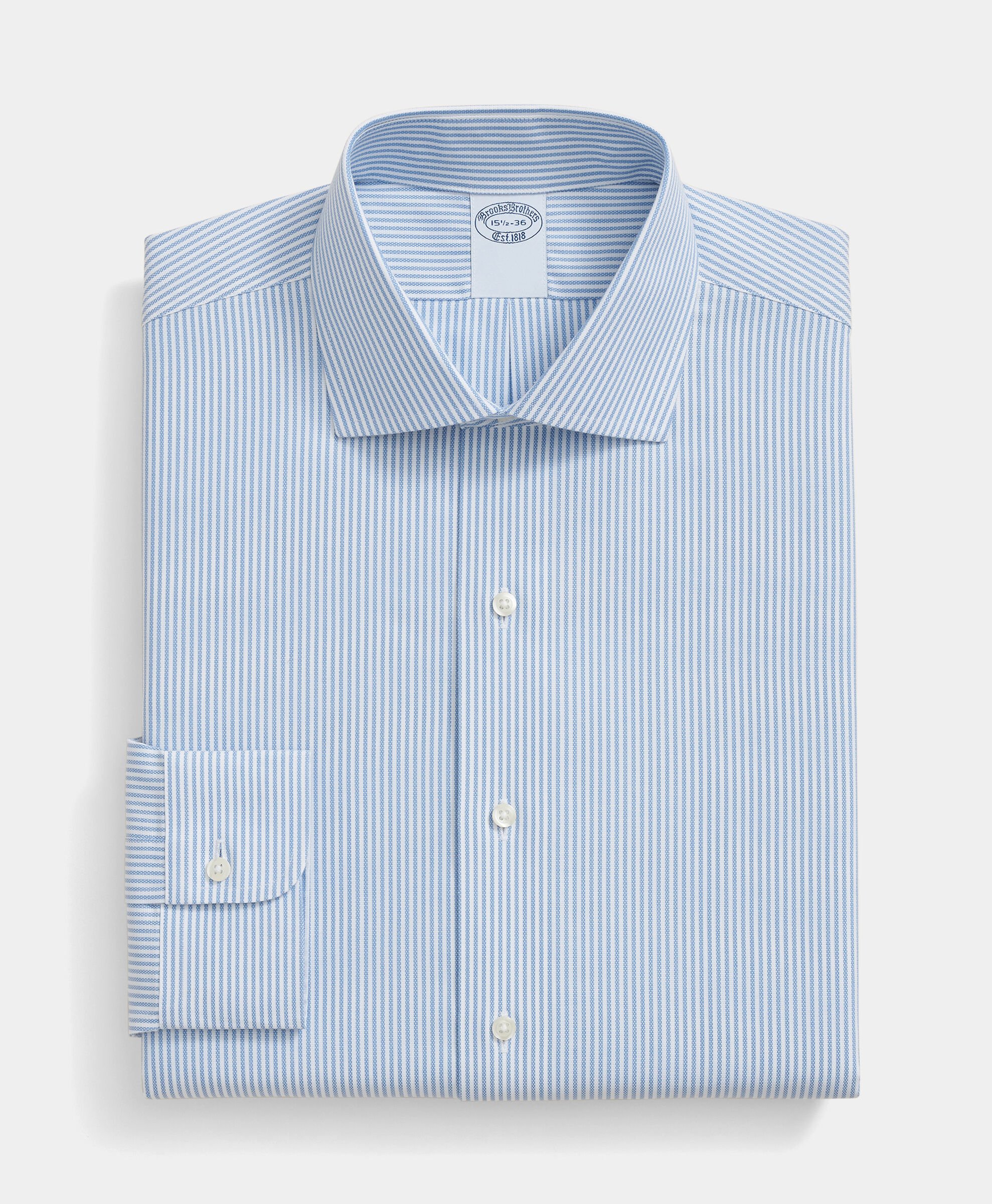 Slim Fit Non-Iron Royal Oxford Shirt with English Collar