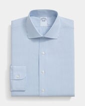 Brooks Brothers Slim Fit Non-Iron Royal Oxford Shirt with English Collar Blue