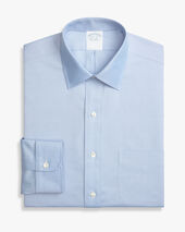 Brooks Brothers Hellblaues Slim-Fit Non-Iron Anzughemd aus Stretch-Baumwolle mit Ainsley-Kragen Hellblau