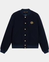 Brooks Brothers Varsity Jacket aus Wolle Marineblau