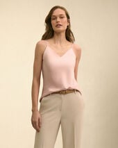 Brooks Brothers Silk Charmeuse Top Pink