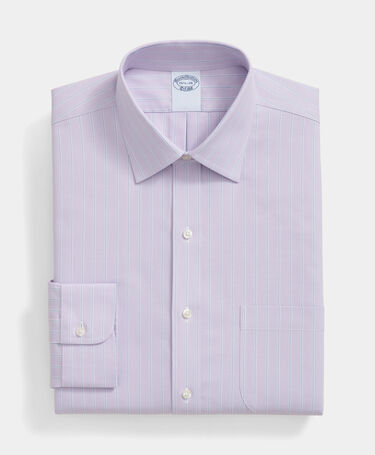 Brooks Brothers Slim Fit Non-Iron Oxford-Hemd mit Ainsley-Kragen HellPurplet