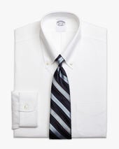 Brooks Brothers Slim Fit Non-Iron Oxford Pinpoint Button Down Shirt White