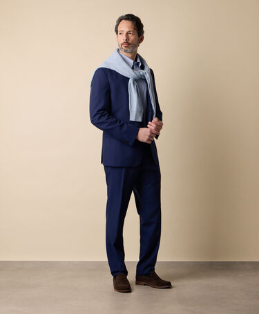 Brooks Brothers Robe en Laine Vierge superfine Bleu