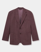 Brooks Brothers Hopsack Virgin Wool Blazer Purple