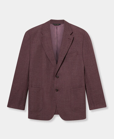Brooks Brothers Blazer aus Hopsack-Virgin-Wolle Lila