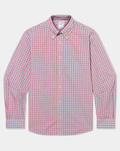 Brooks Brothers Regular Fit Poplin Friday Shirt with Button Down Collar Pink