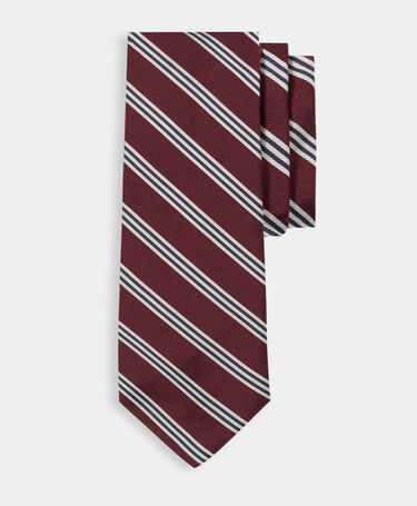 Brooks Brothers Cravate Regimental en Soie Bordeaux