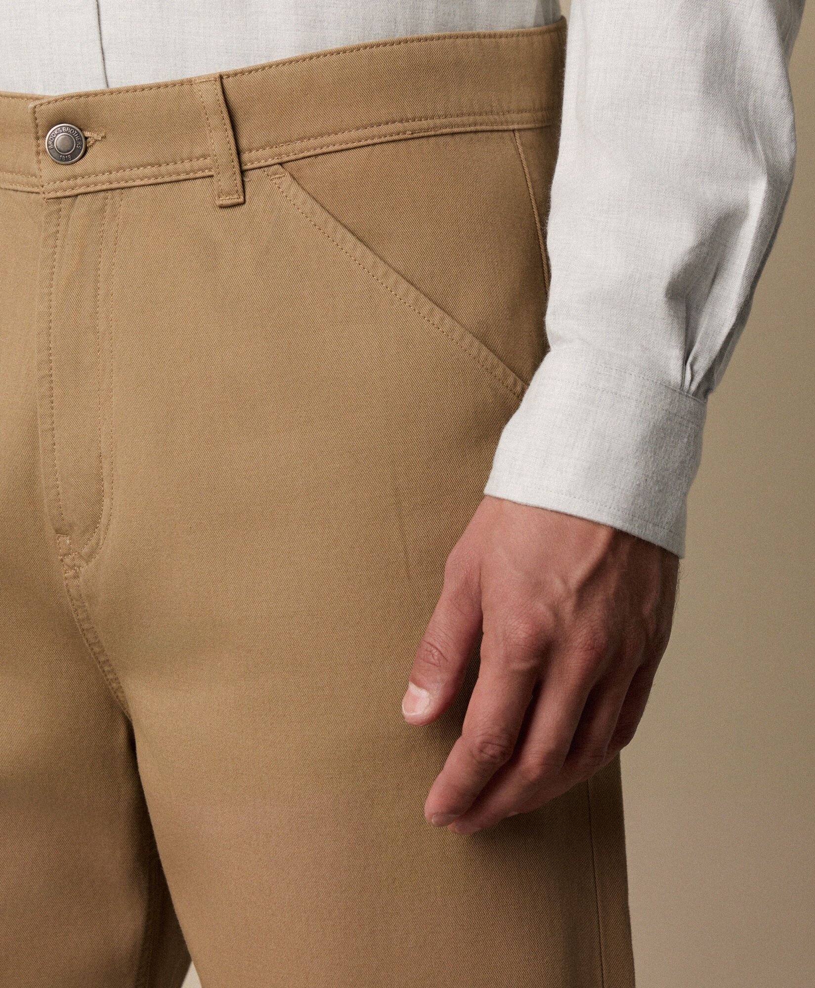 Stretch Cotton Gabardine 5-Pocket Pant