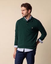 Brooks Brothers Polo aus Supima-Baumwolle Piqué mit Logo Kieferngrün