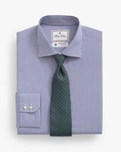 Brooks Brothers Striped Regular Fit Thomas Mason Dress Shirt with English Spread Collar Purple