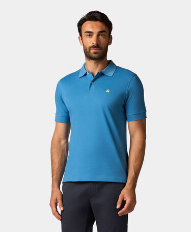 Brooks Brothers Baumwoll-Piqué-Polo Blau