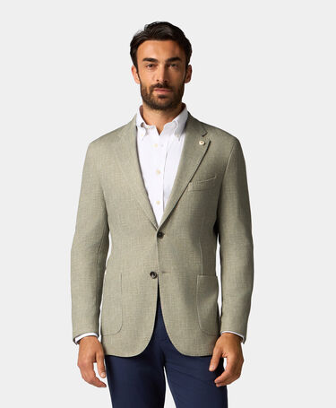 Brooks Brothers Cotton Blend Jersey Jacket Sage