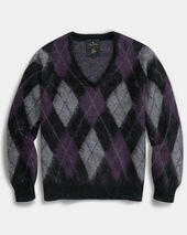 Brooks Brothers Brooks Brothers x Needles - Argyle-Pullover aus Mohair Schwarz Brooks Brothers Brooks Brothers x Needles - Argyle-Pullover aus Mohair Schwarz