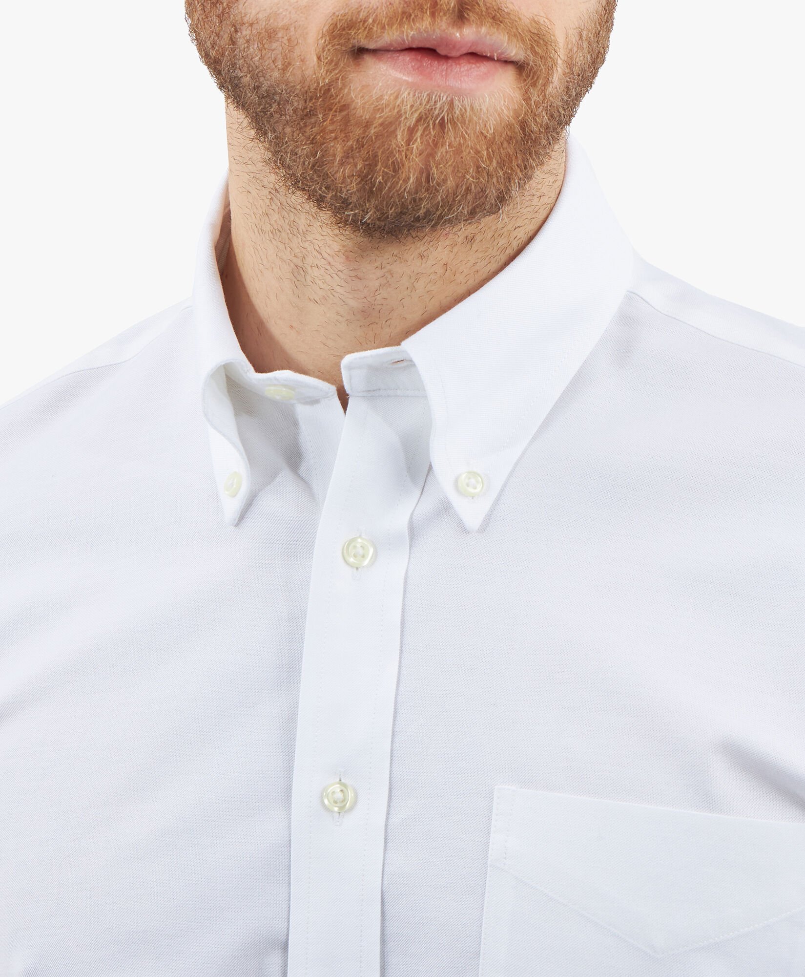 Slim Fit Non-Iron Cotton Shirt with Button Down Collar