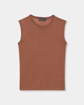 Brooks Brothers Silk Blend Top Brown